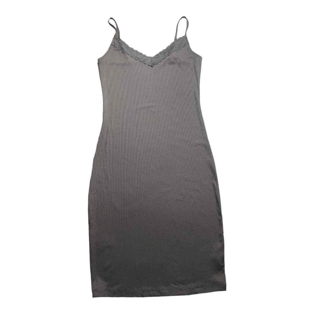 NWT No Boundaries Lace Trim Black Mini Dress Spaghetti Straps XS